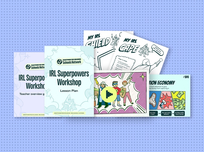 IRL Superpowers workshop resources: lesson plan, teacher overview, activity sheets and video