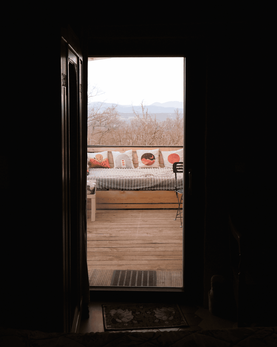 Vue sur la terrasse de la Silenciane