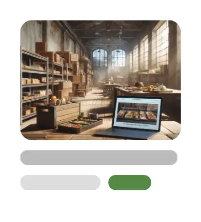 Le Placard - Photo d'annonce projet alimentaire représentant un entrepôt stockant du matériel agroalimentaire.