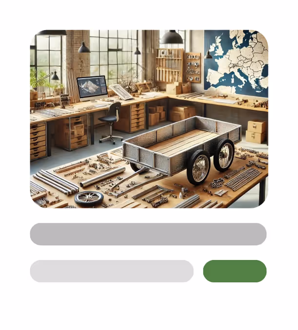 Le Placard - Photo d'annonce de projet remorque pour vélo représentant une remorque pour vélo en construction.