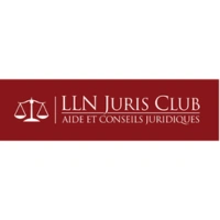 Logo de LLN Juris Club avec une balance de la justice à gauche et le texte « Aide et conseils juridiques » en dessous.
