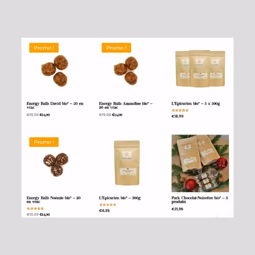 Kalisana, site internet page produit