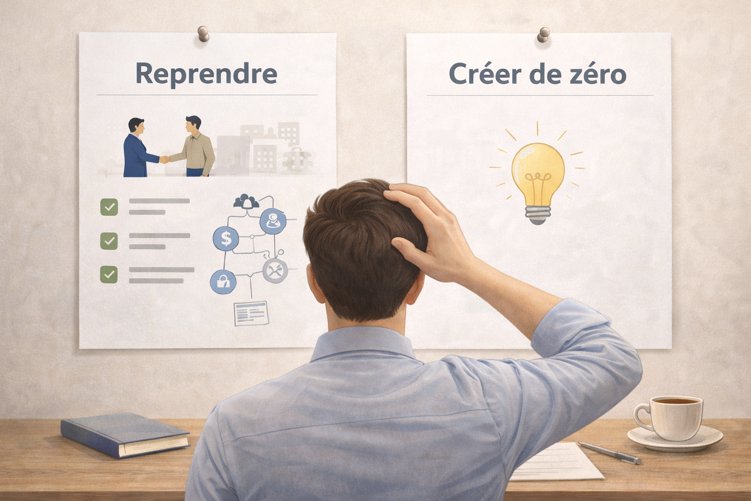 Reprendre une startup ou créer from scratch : le vrai comparatif