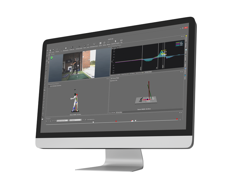 Force plate software example