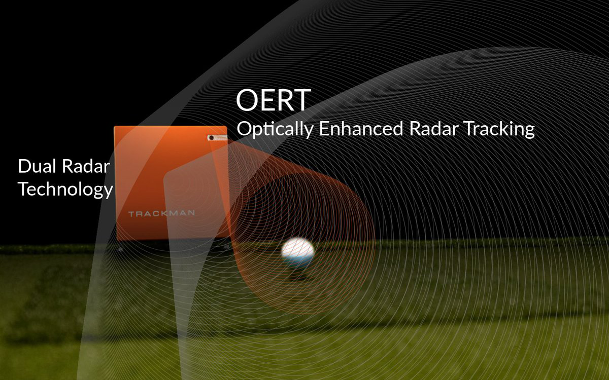 A trackman unit with radar diagrams 