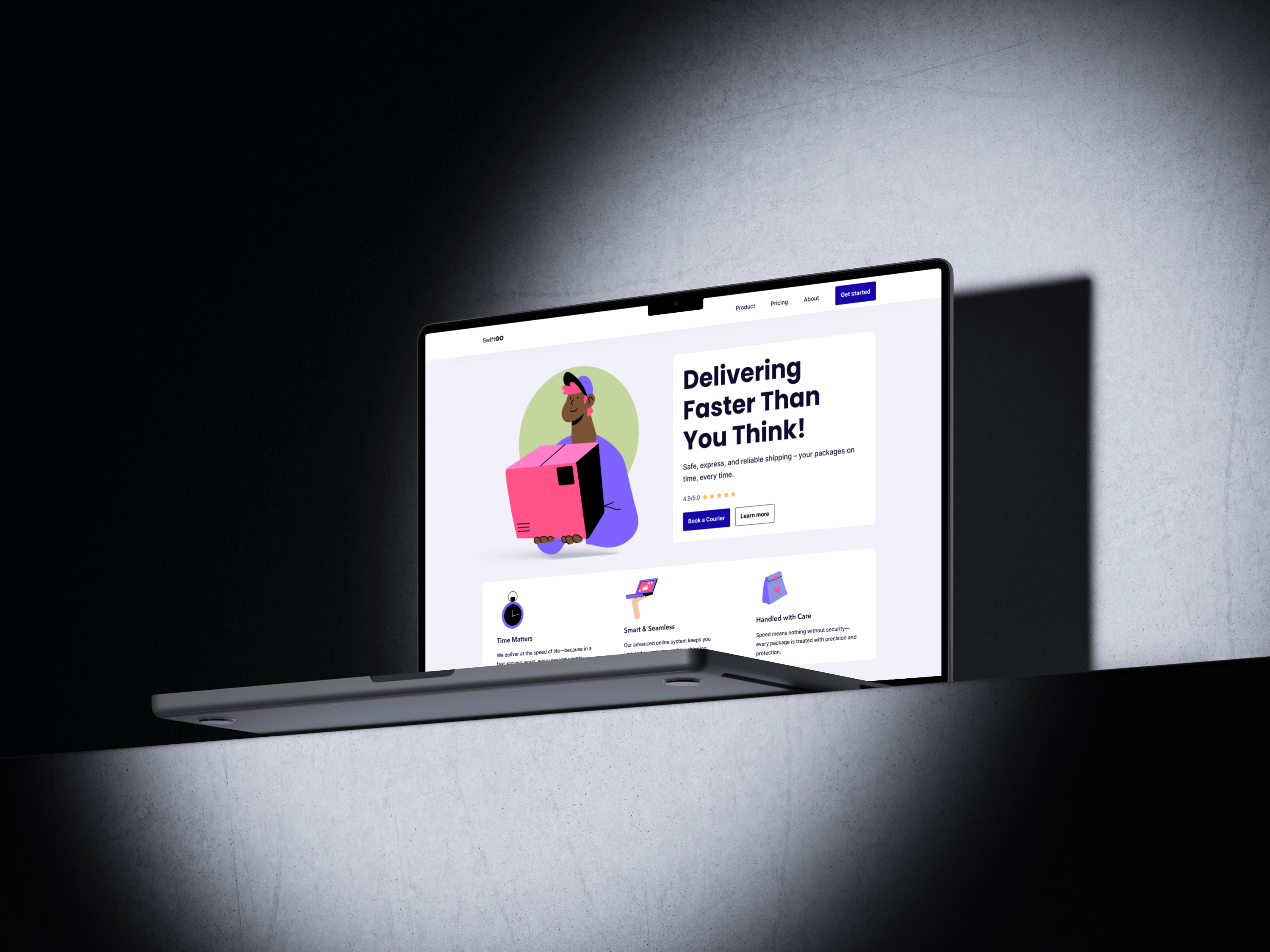 A screenshot of a website project