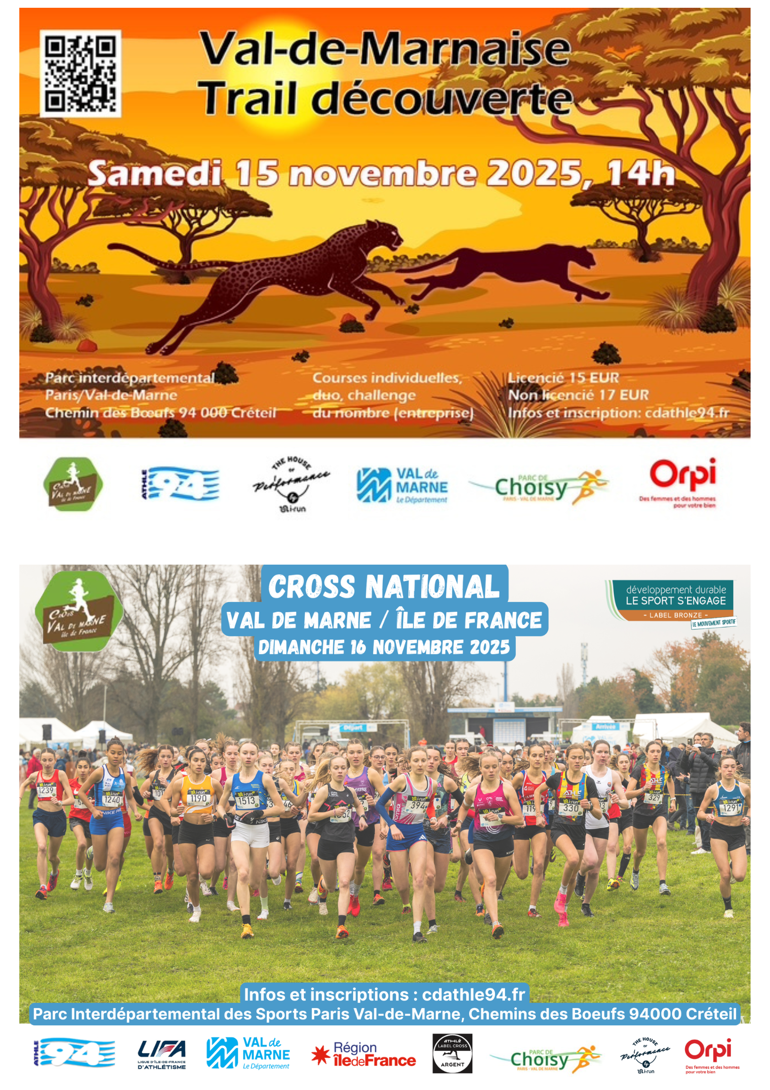 🌿 La Val-de-Marnaise et le Cross National approchent !