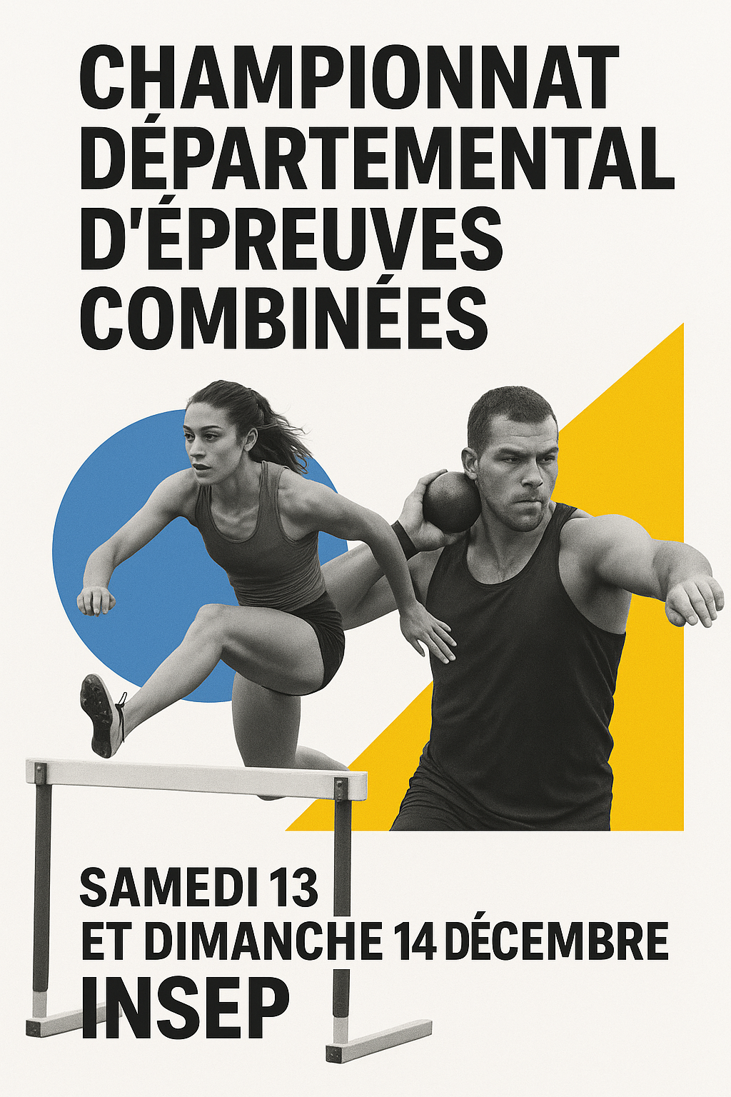 Départementaux indoor épreuves combinées