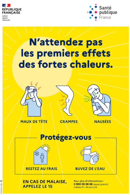 ☀️ Canicule : adoptons les bons réflexes !
