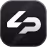 White stylized 'lp' letters on a rounded black square background.
