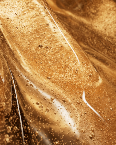 Golden Liquid with Particles