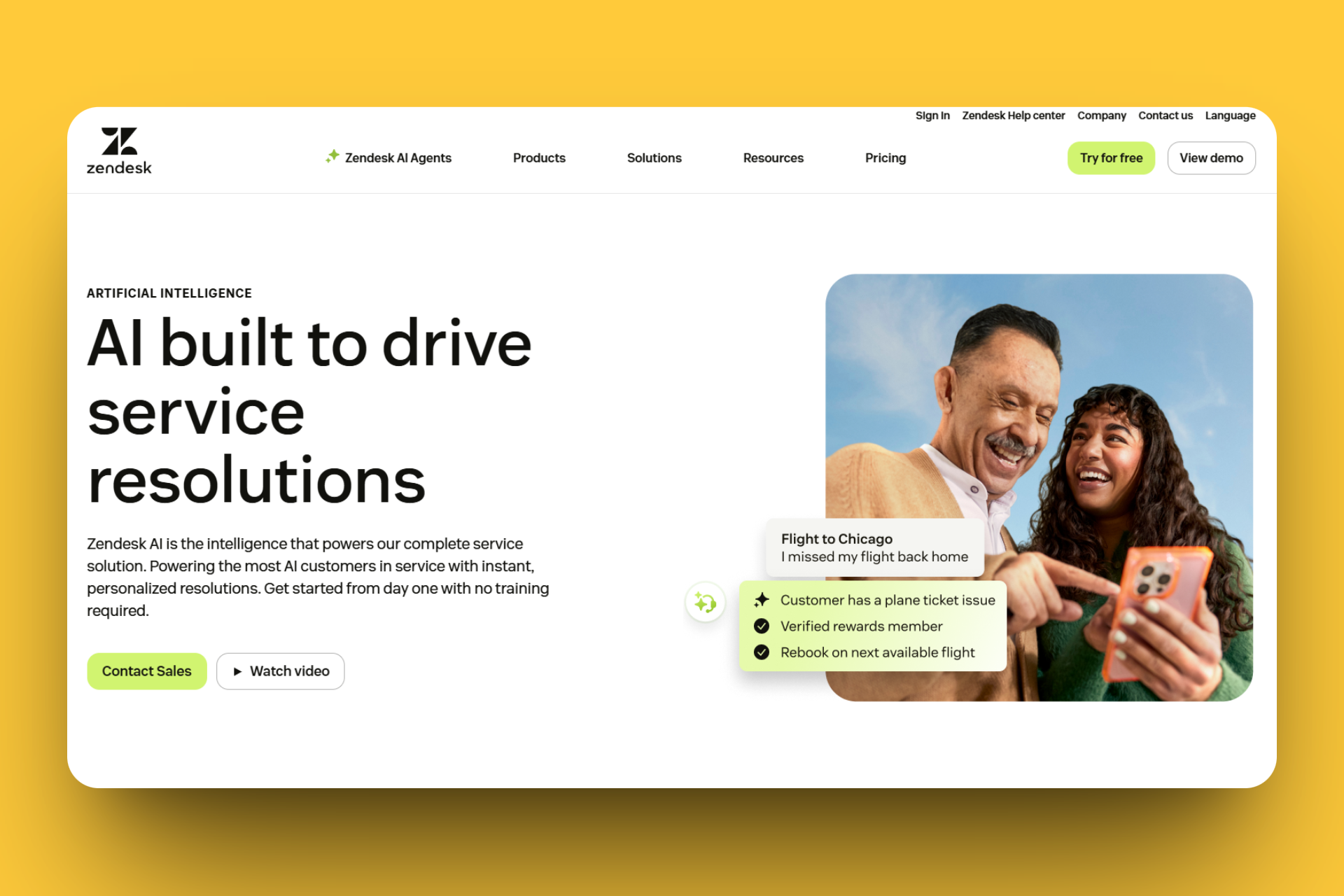 ‍Zendesk's AI service solutions