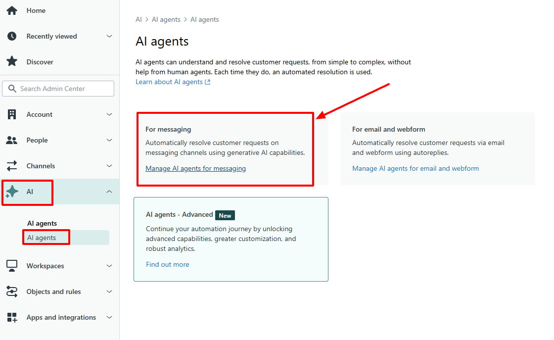 AI agents for messaging