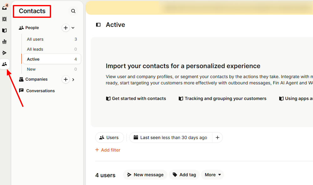 A screenshot showing the contacts section in Loom (1)