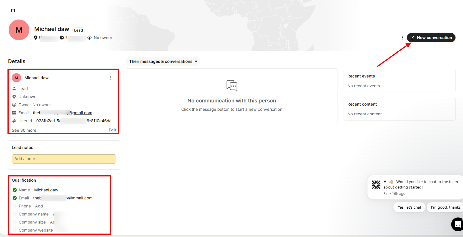 Main integration page