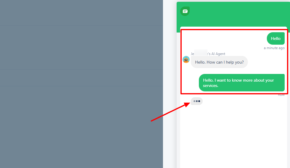 Initial AI conversation in freshchat