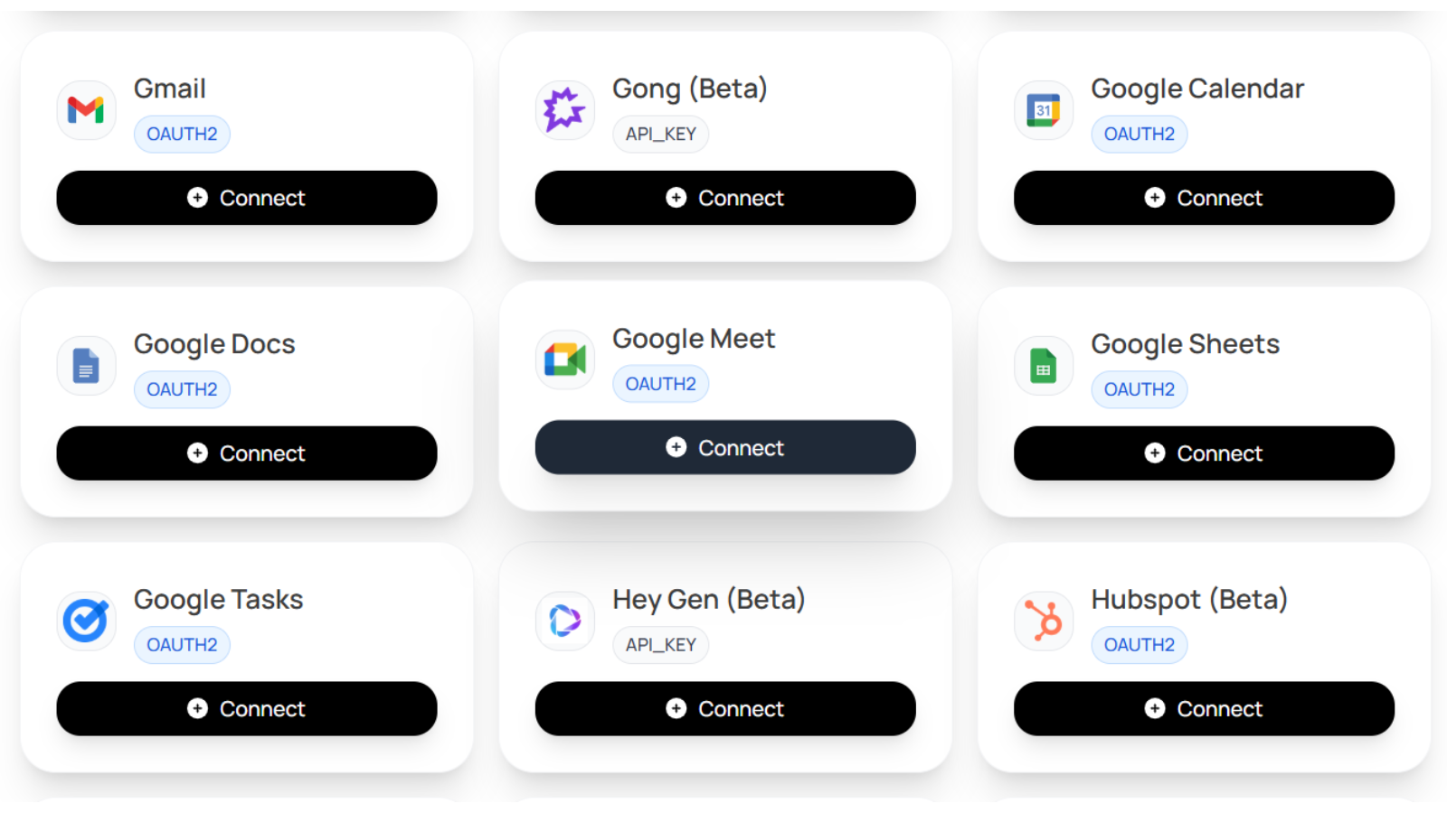 Available third party apps to integrate in Assista