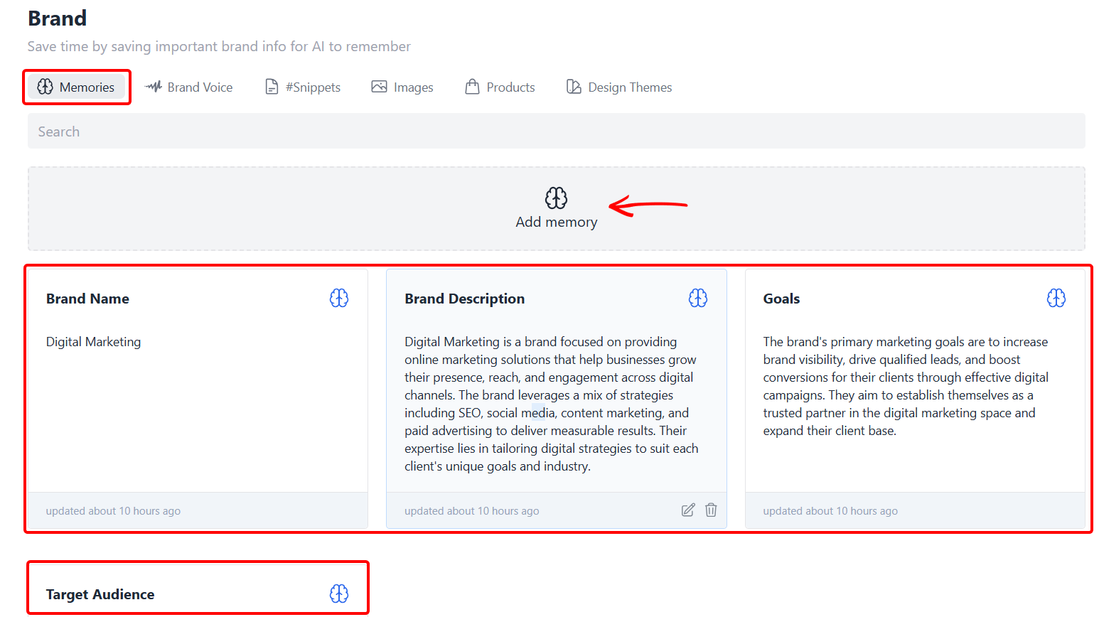 Interface for editing Elai.io video content