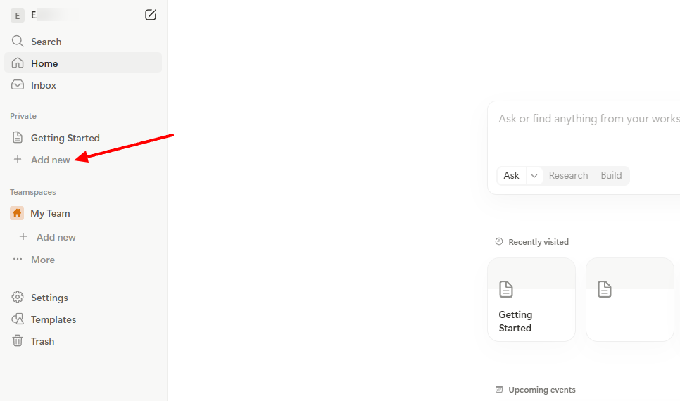 Add new option highlighted in a menu