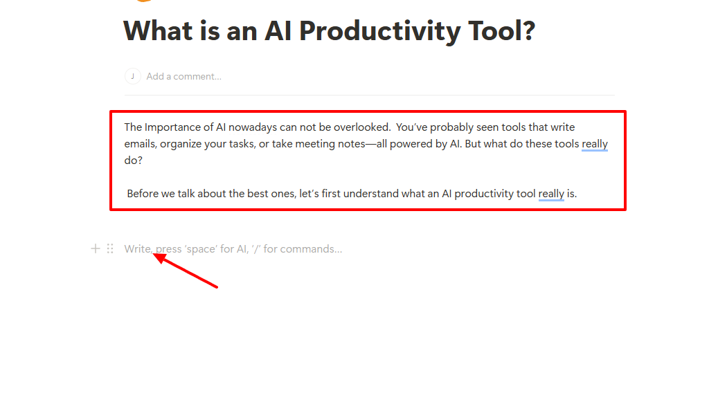 AI productivity is mentioned in the text