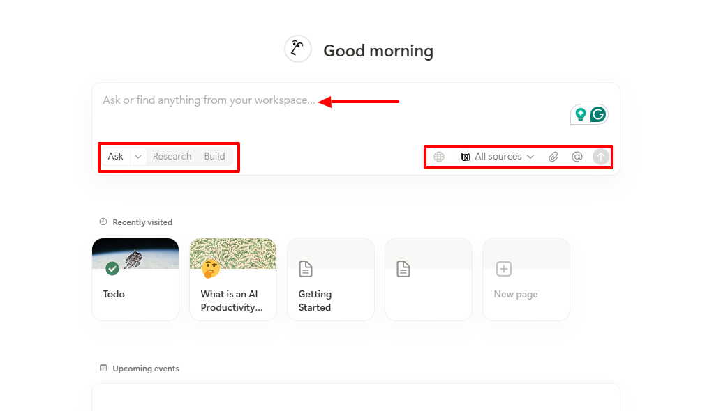 Screenshot showing a search bar and menu options
