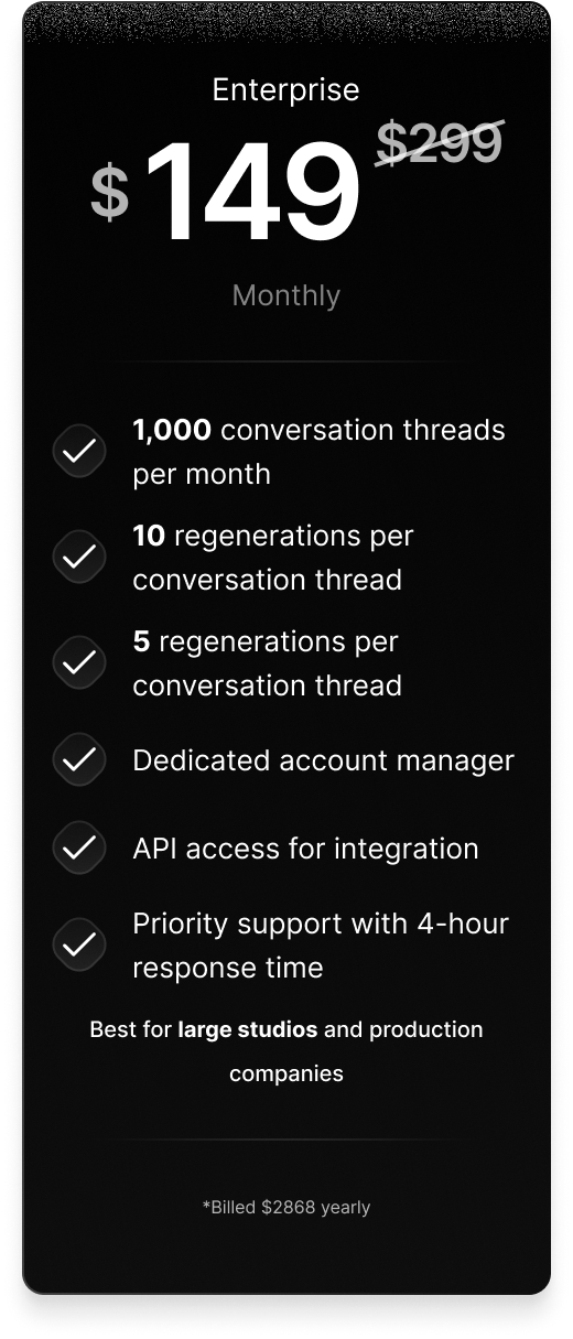Third pricing plan for beta users
