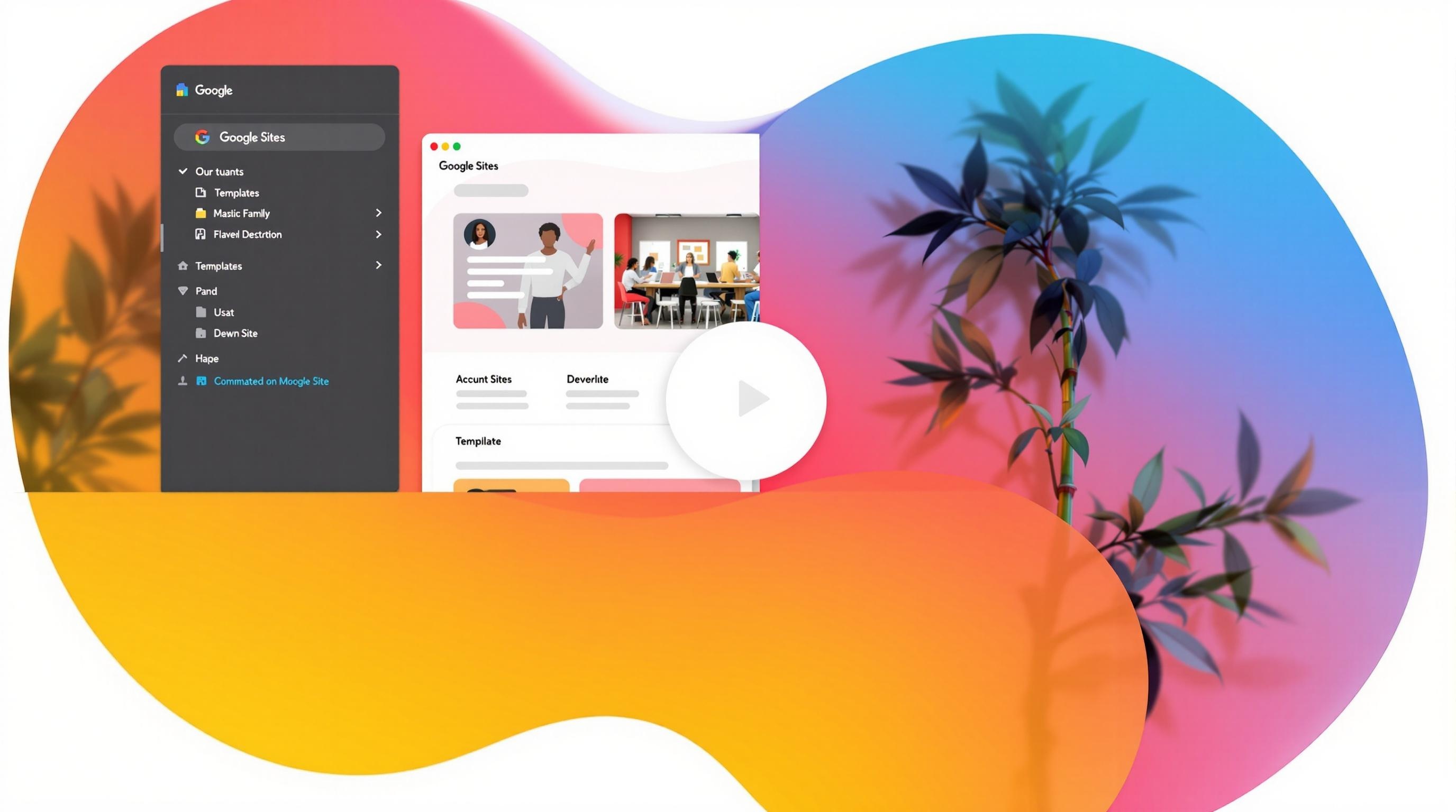 Web development tools - Google Sites template system
