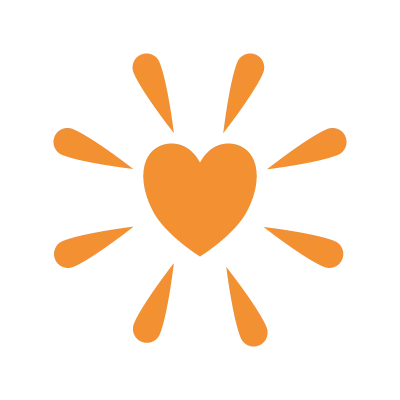 Happiness heart icon