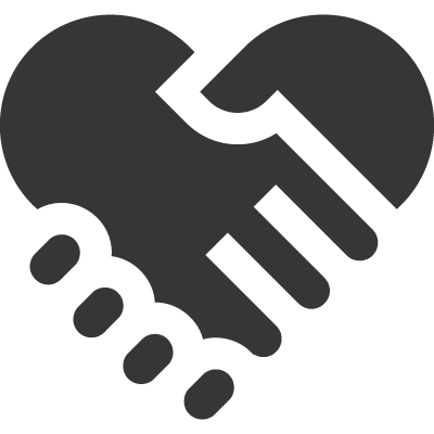 Heart hands icon