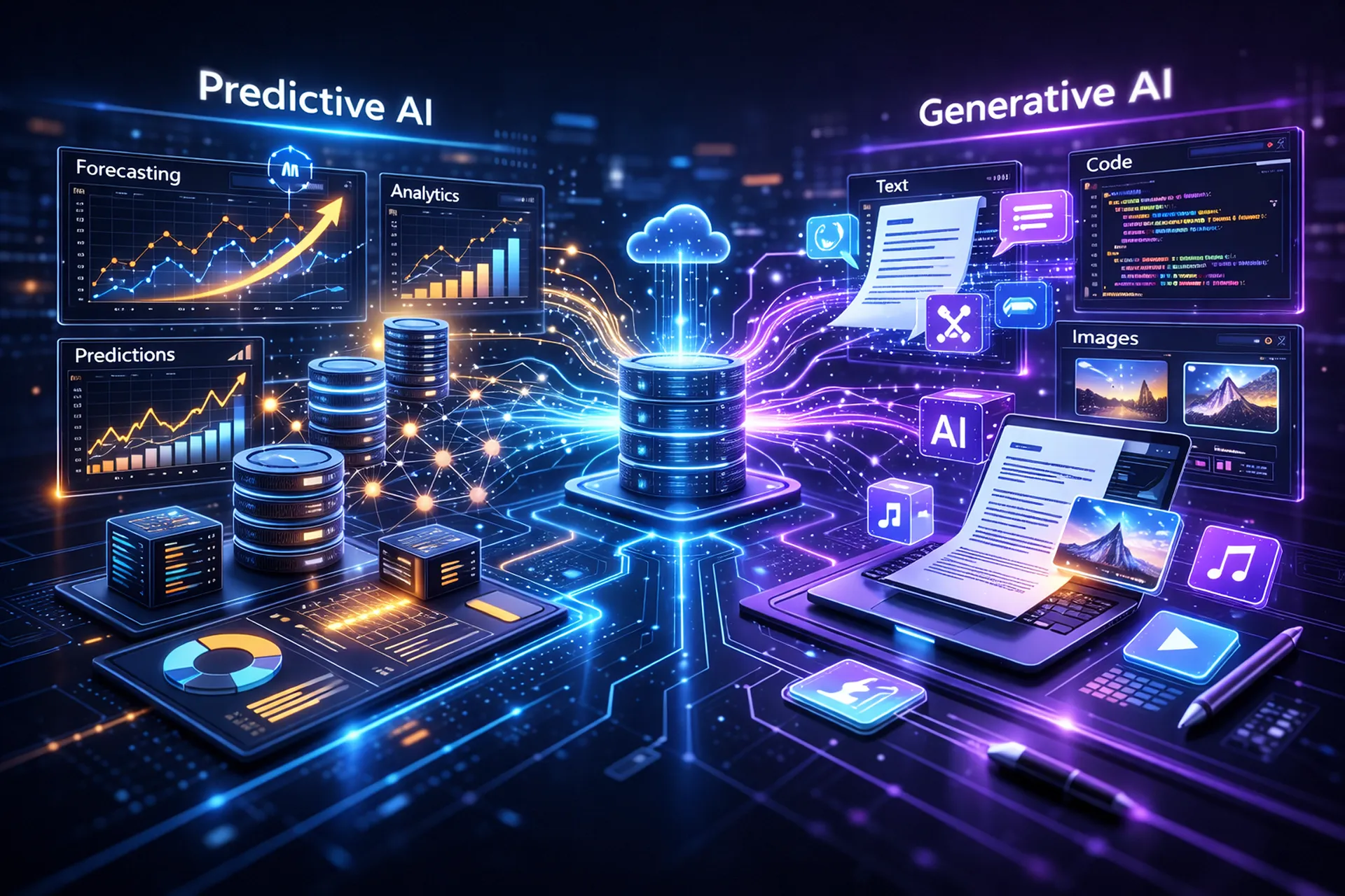 Generative AI vs Predictive AI: Understanding the Differences, Key Benefits, and Which One Your Business Actually Needs