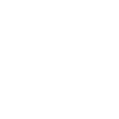 Outline icon of a building with three connected blocks, the center block taller than the sides, on a black background.