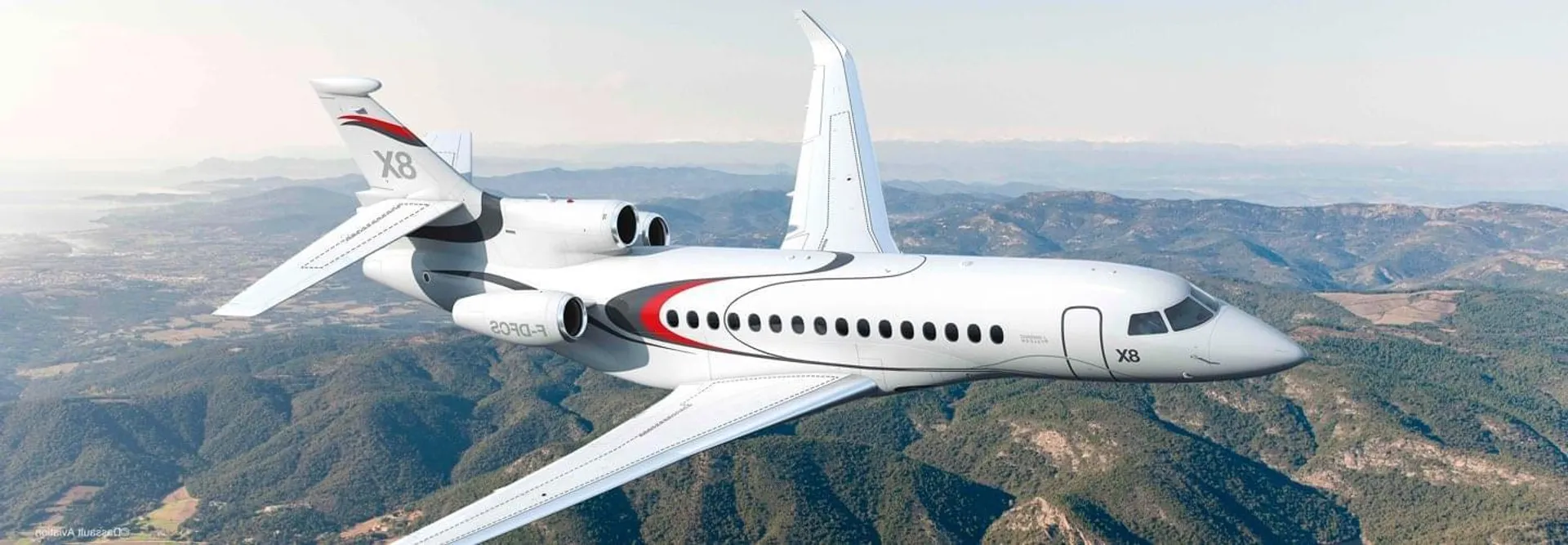 Il Falcon 8x di Dassault