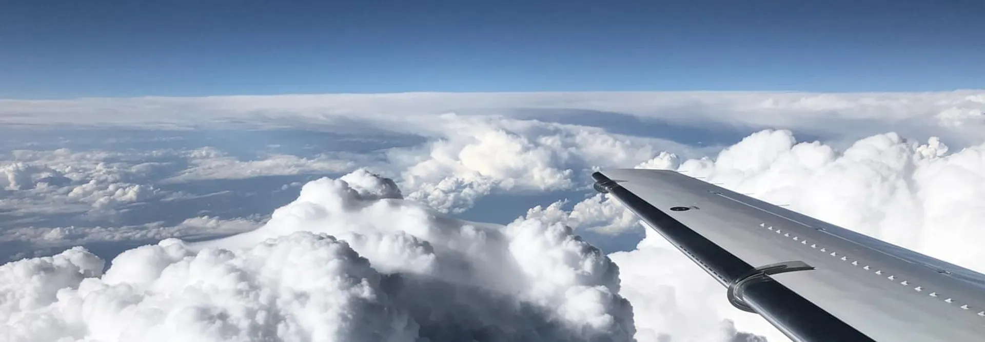 Photo from the sky above clouds