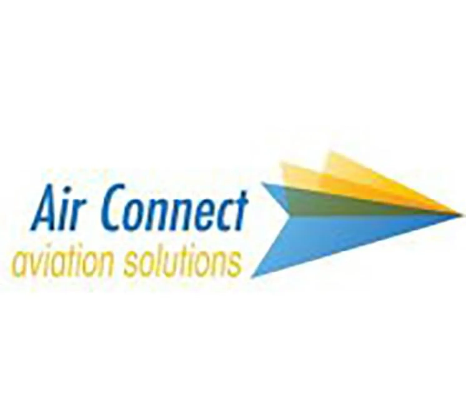 Logo of Air Connect with text 'aviation solutions' and a stylized paper airplane.