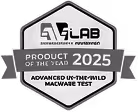 Badge for RT Lab Product of the Year 2025 Advanced Up-the-Wild Macawave Test.