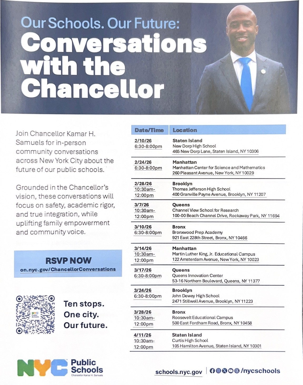 Citywide Council on English Language Learners flyer