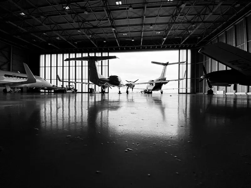 TAG hangar for private jet in Bologna