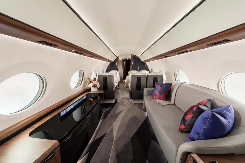 La cabina interna del Gulfstream G700