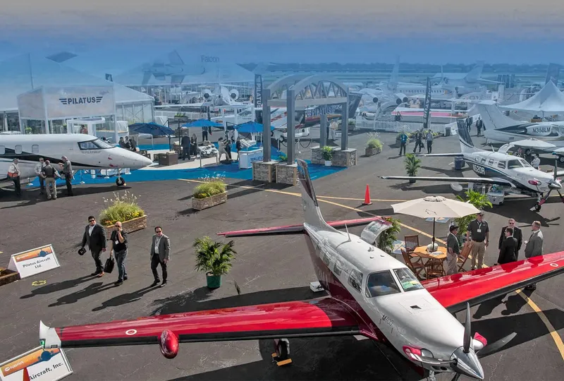 NBAA-BACE 2022 Orlando Pilatus Flugzeugausstellung