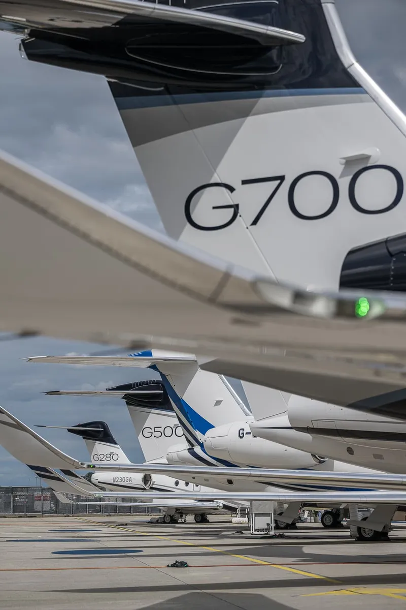 NBAA-BACE 2022 Gulfstream Globals aufgereiht