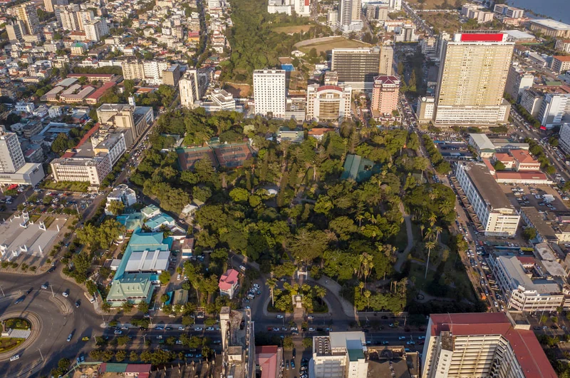 Tunduru Gardens légi felvétele