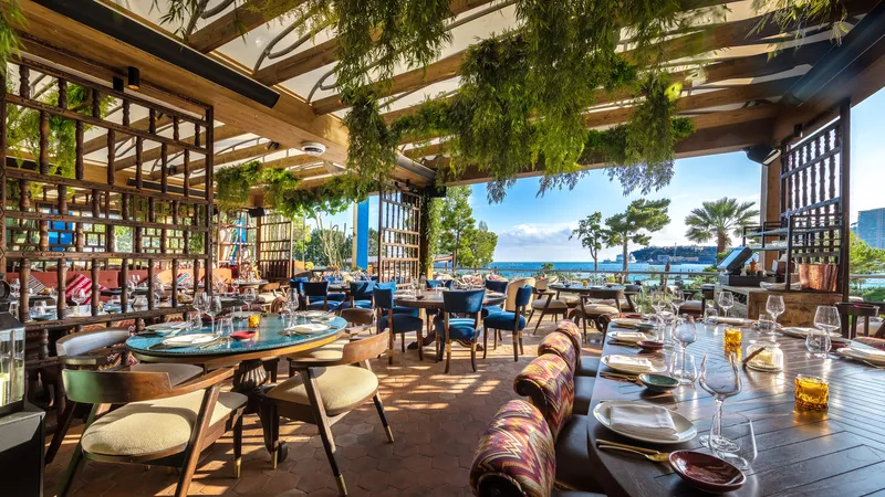 Terrasse extérieure de Coya