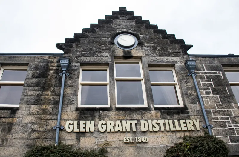 The entrance of the history glen grant distillery