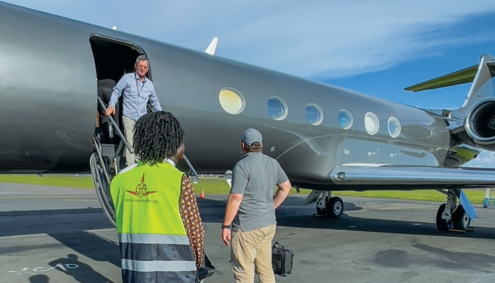 Privatjet-Abfertigung durch GAS am Flughafen Maputo