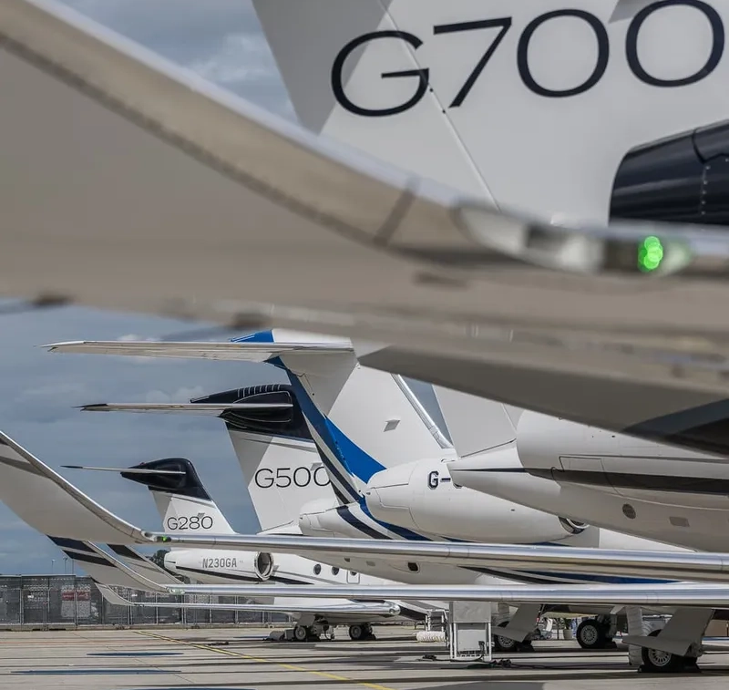 NBAA-BACE 2022 Gulfstream Globals lined up