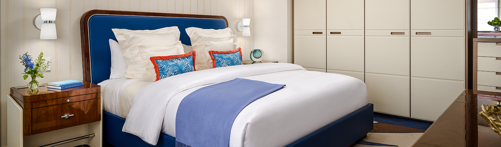 Спальня люкса Flagler Club Signature Suite в The Breakers Palm Beach