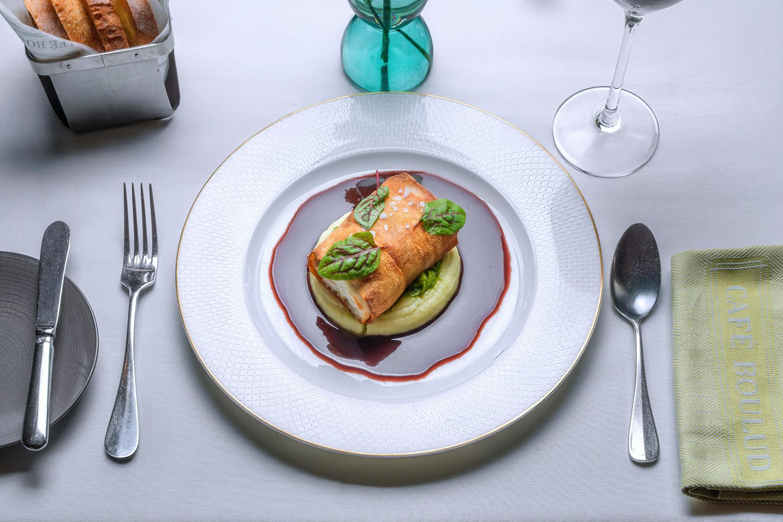 Рыбное блюдо в Café Boulud в Палм-Бич