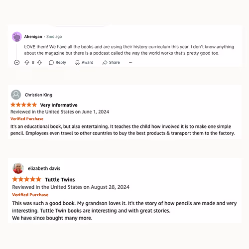 Tuttle Twins Amazon reviews. 