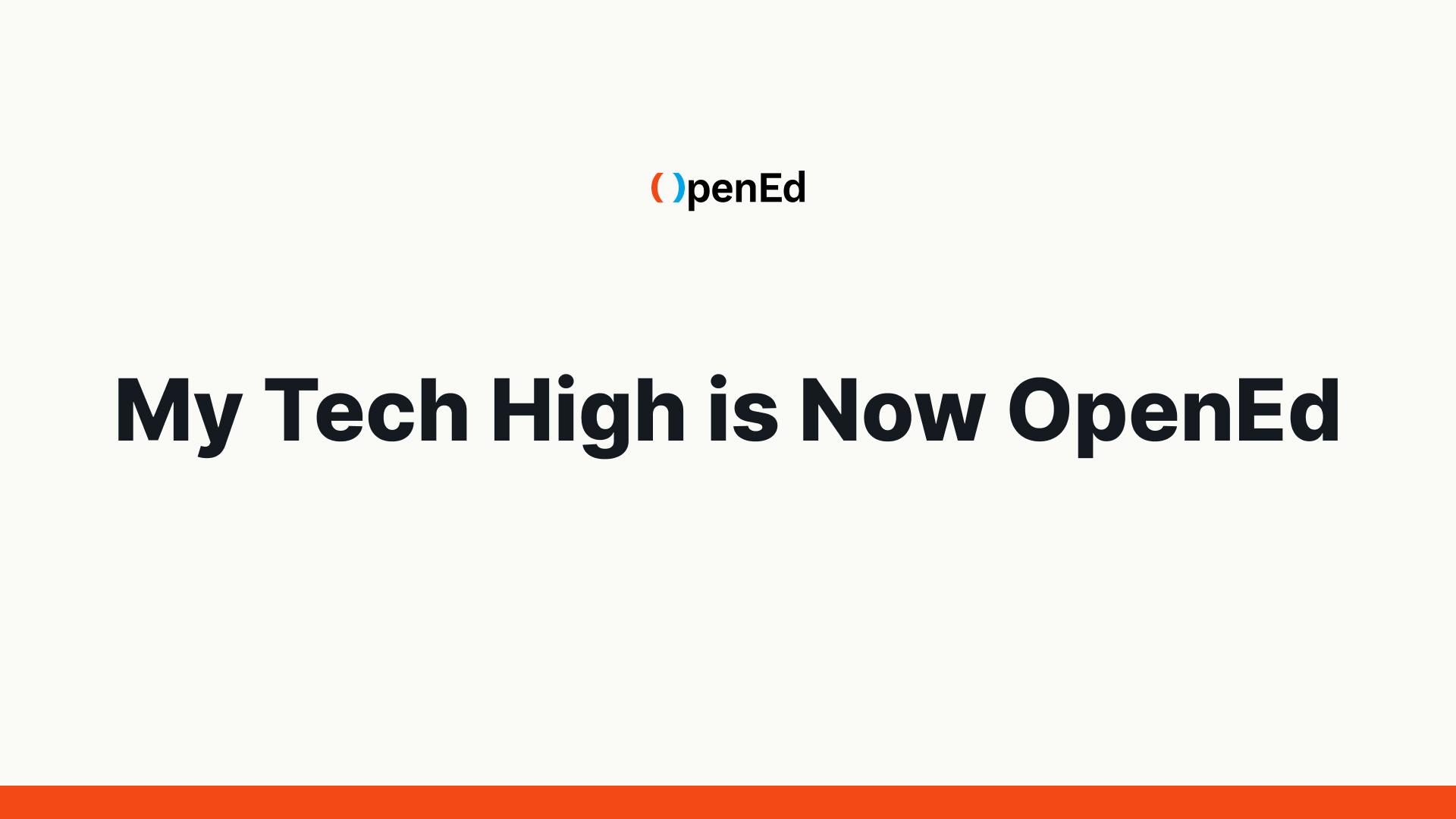 My Tech High is Now OpenEd | Same Program, New Name | OpenEd
