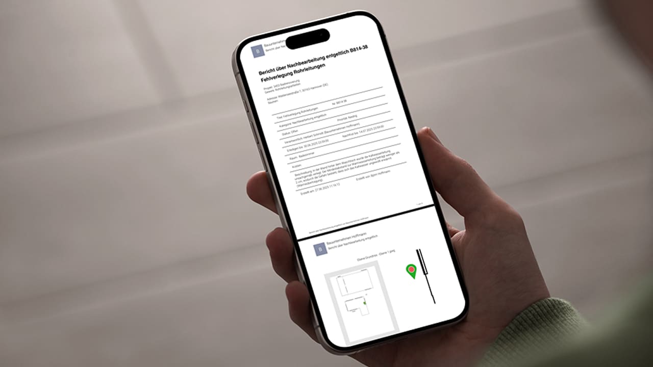 Ticketbericht in Flexxter Ticketmanagement Software auf dem Smartphone